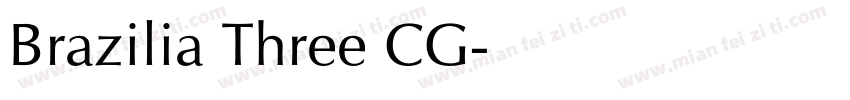 Brazilia Three CG字体转换